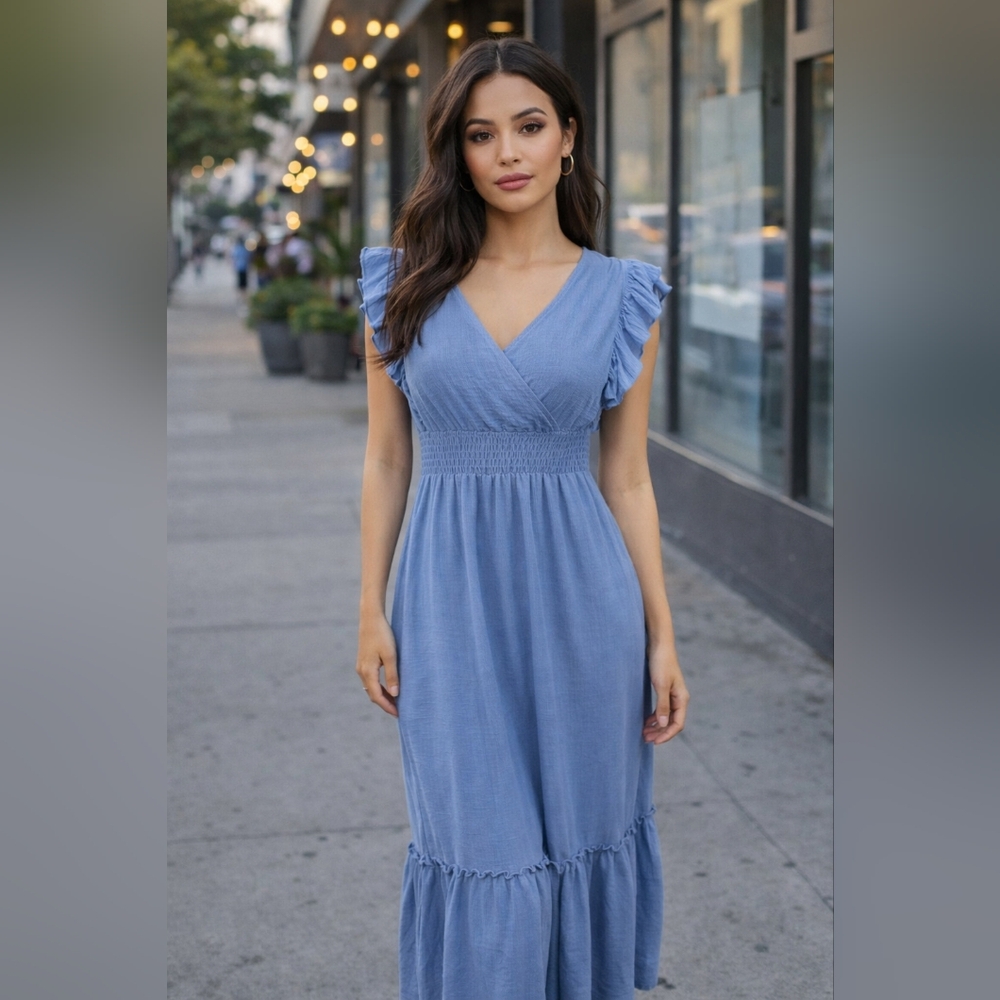 Stuning Light Blue Nwt Dress Medium